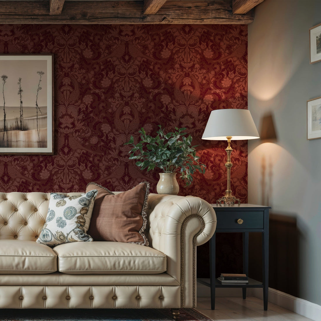 Burgundy & Claret Wallpaper: Rich, Sophisticated Red