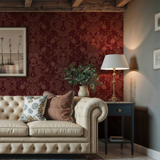 Burgundy & Claret Wallpaper: Rich, Sophisticated Red