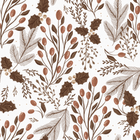 Holly  Pattern - Autumn Colourway